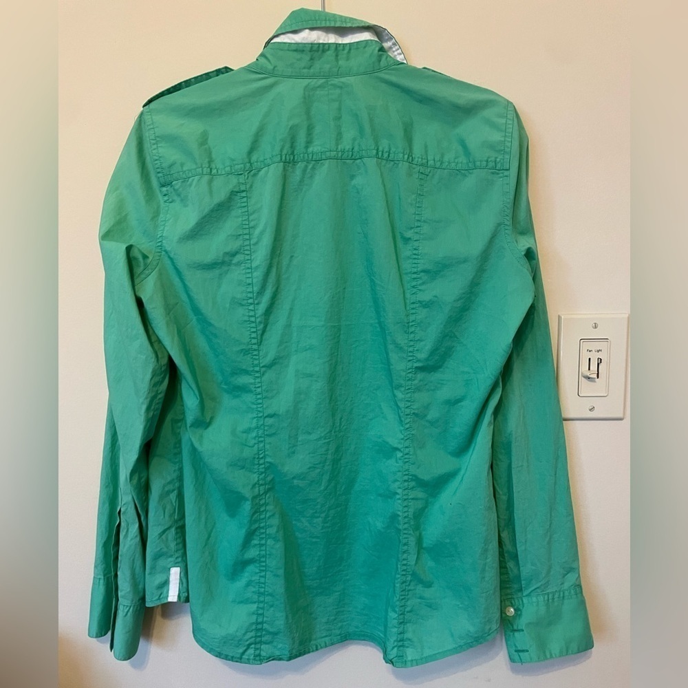 Banana Republic Green Button Down Shirt - Picture 3 of 9